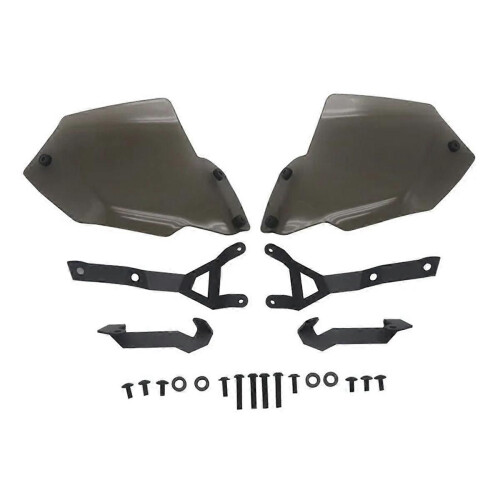Motorcycle Handguard Extensions Hand Wind Shield Grey