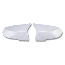 White M3 Style Side Rear Mirror Cover Caps compatible for F20 F30 F32