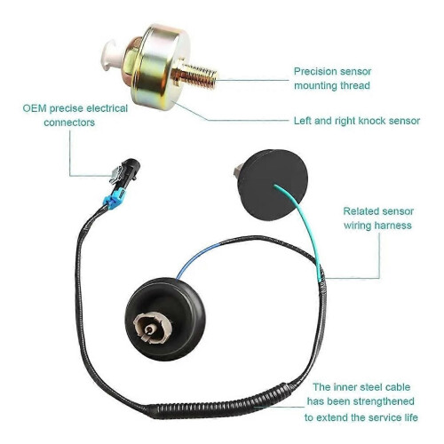 Knock Sensor with Wiring Harness 12601822 10456603 for Express 1