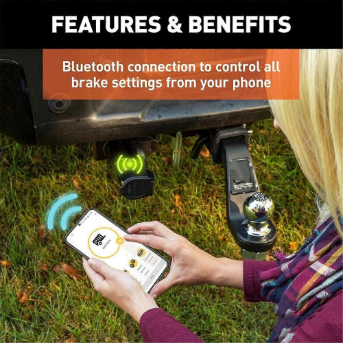51180 Mobile Electric Trailer Brake Controller with Bluetooth-Enabled Smartphone Connection 2