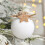 White Foam Christmas Baubles, Hanging Tree Ornaments 2