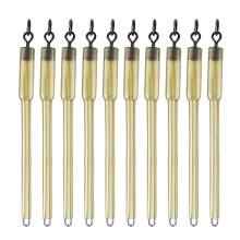10Pcs Carp Fishing Connector Swivels PVA Tube Bags Stems Solid Bag Stems Lead Insert End Terminal Ta