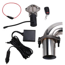 Auspuffklappen-Schalldämpfer-Set, elektrisches Auspuffklappenrohr-Ventilset, drahtloses Fernbedienungsventilsystem, 63 mm