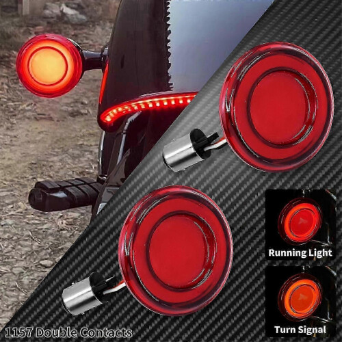 Bullet Style Front LED Turn Signals for Motorcycles 2