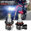2-Piece H7 HB3 LED Headlight Conversion Kit 6000K for Motorcycles 2014-2019 Models 2