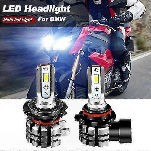 2-Piece H7 HB3 LED Headlight Conversion Kit 6000K for Motorcycles 2014-2019 Models 1