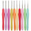 20Pcs Small Size Lace Crochet Hooks (0.5-2.75mm), Ergonomic Crochet Hooks Set with Soft Grip Handle for Thread 2
