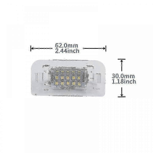 2 τεμάχια φώτα πινακίδας κυκλοφορίας LED B-Class για W246 W242, συμβατά με Canbus 2