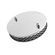 Car Chrome Pancake High Air Flow Air Filter for All 11 Inch SU HS4 Carburettors 14X3cm
