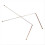 Coppers Dowsing Rods Set with Divining Rods+Pendulums+Divination Mat 3