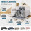 Couverture réversible en peluche King Size 108 x 90 pouces 5