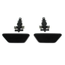 Set Headlight Washer Spray Nozzle Cover Cap with Connector Holder for Subaru Legacy GT 2010-2014 Outback 2013 2014