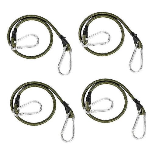 Set robuster, elastischer Spanngurte für den Außenbereich, 60 cm