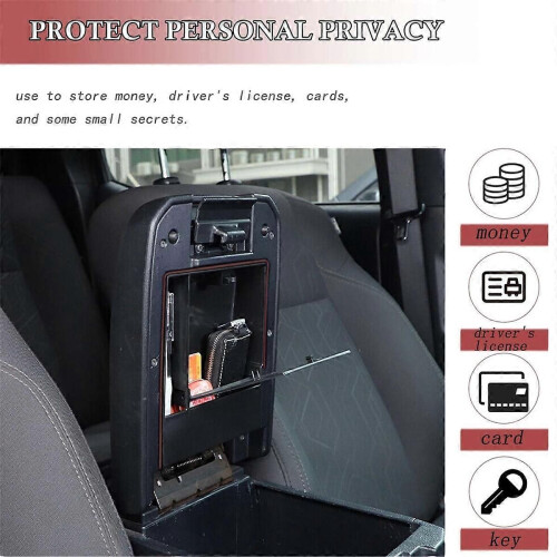 Armrest Hidden Storage Box compatible for 2016-2023 Accessories 2