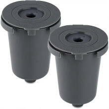 Lot de 2 filtres réutilisables SS-RFC HomeBarista, compatibles avec les cafetières à dosettes individuelles Cuisinart.