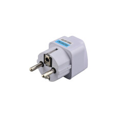 Tragbarer Reiseadapter mit EU-Stecker, flaches Design, 250 V, 10 A, universell für Smartphones und Elektronikgeräte