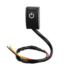 12V Mini Schakelaar met behuizing, pasta-type schakelaar, verlichte autoschakelaar, 0,2A 2,42X