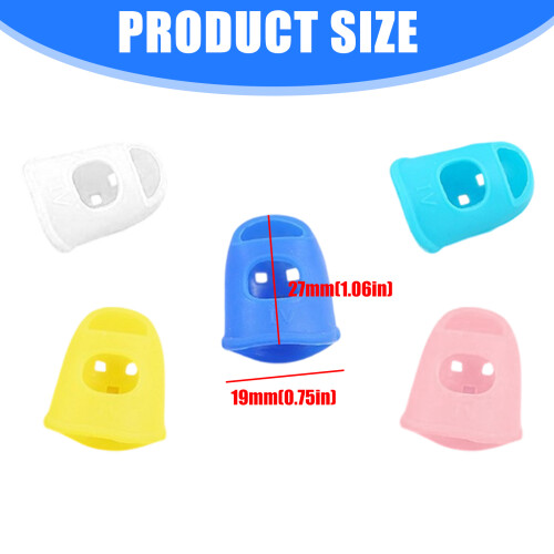 Portable Silicones Guitar Finger Guards For Left Hand-Clear 1