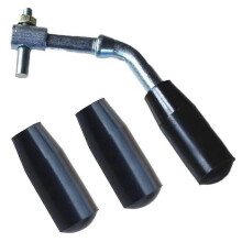 Furnace Door Handle Replacement for Heating Stoves and Boilers, Fireplace Accessory Fits 1cm Door Hole Diameter