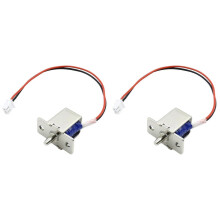 2x Mini Elektronisch Deurslot met Compacte Solenoïde Elektromagneet, Verborgen Installatie voor Veilige Toegang DC12V-1A