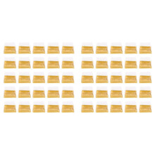 200Pcs Plastic Mini Cake Box Square Mooncake Dome Cake Boxes Golden Christmas Festival Wedding Birthday Packing Box