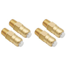 4 Pieces Thermal Release Valve for Pressure Washer Pump, 1/4 Inch NPT Thermal Relief Valve, Replacement Pump Protector
