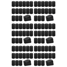 300 Pcs Metal Stamping Blanks Black for Stamping, Engraving Blanks Aluminum Stamping Blanks Keychain Blank Dog Tag