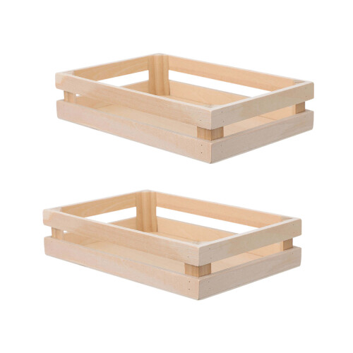 2St Tray Met Handvatten, Kinderkamer Opslagmanden