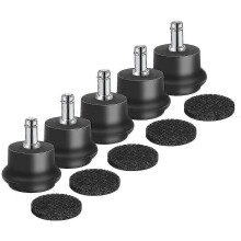 5pcs Glides Replacement Office Chair Or Stool Swivel Caster Wheels To Fixed Stationary , Office Cha