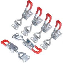 6pcs 4001 Metal Toggle Latches Adjustable Toggle Latches Carpentry Latch Lever Clamp Latch