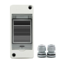 HT-2 IP65 Waterproof Distribution Breaker Box Panel Installation 2 WAY PC Outdoor Electrical MCB Sol