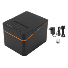 Thermal Receipt Printer Bluetooth USB 80mm 3 1/8 Width Label 250mm/s with Automatic Cutter for Small Business EU Plug