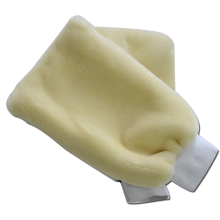 Luxe autowashandschoen van 100% puur lamswol, perfect voor delicate oppervlakken, met superieure zachtheid en absorptievermogen, en een ergonomisch