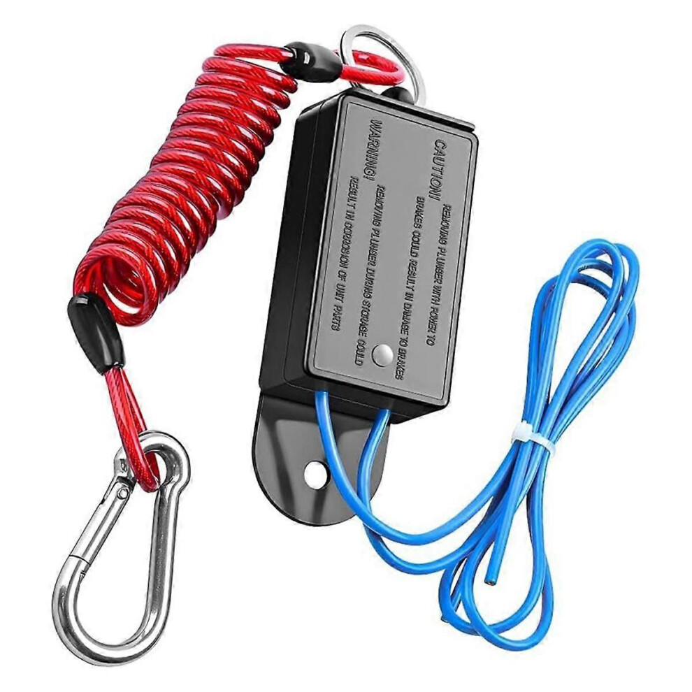 Trailer Breakaway Switch, 4Ft Rv Brake Away Coiled Cable With Electric Brake, Rv Electric Breakaway 9152359401425