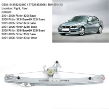Power Window Regulator Rear Left 51358212099 Fit for 323i 328i 325i 330i 330Xi Car Accessories