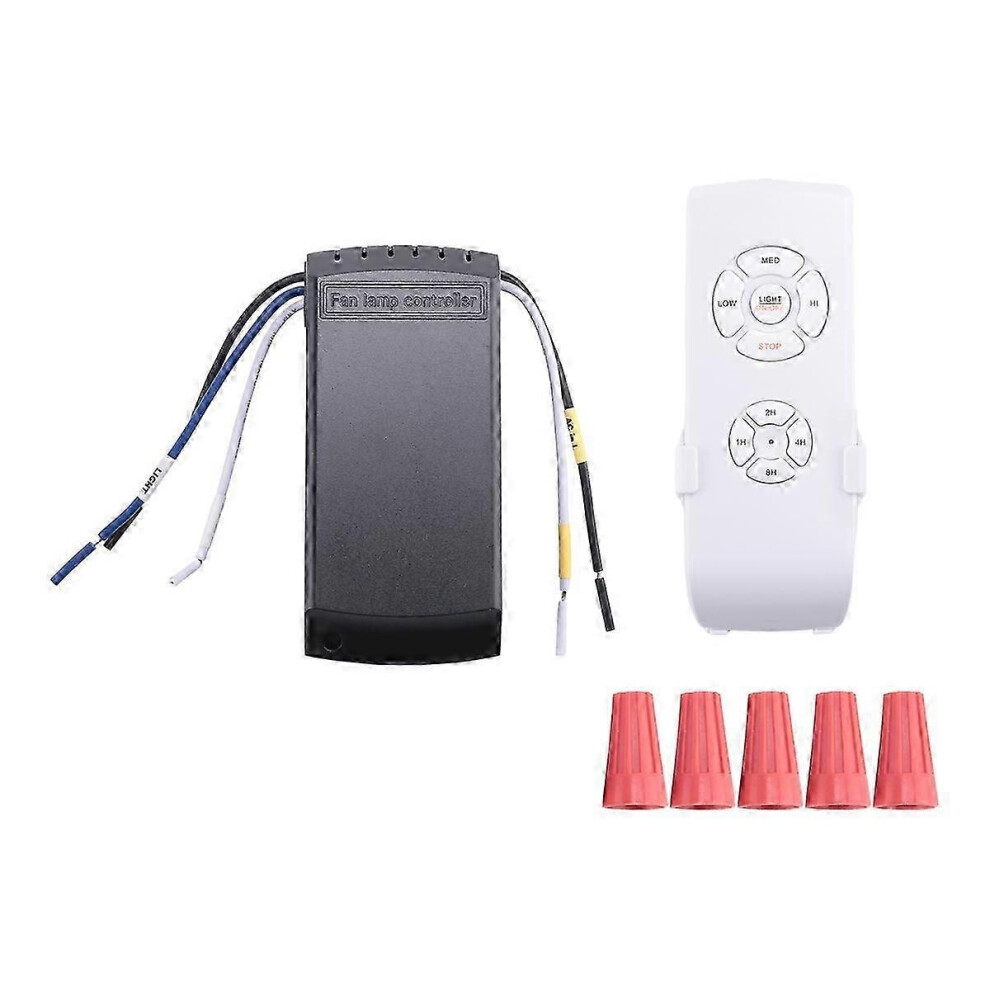 Universal Ceiling Fan Remote Control Kit With Timer, Adjustable Wind Speed Transmitter 9152359399838