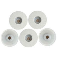 5-delige wollen polijstschijfset, vilten polijstschijfset voor 125 mm haakse slijper, vilten polijstpads