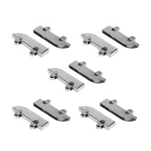 10-piece stainless steel double flywheel mountain word slot sliding door track glass pulley hardware