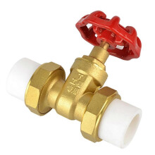 V??lvula de compuerta PPR PPR20, grifo de doble uni??n termofusible para tuber??as de agua.