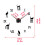 Gold or Black DIY Mirror Wall Clock Sticker 2