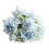 Bouquet artificiale di peonie blu e ortensie con steli 2
