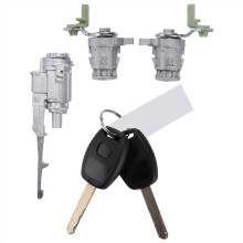 Car Door Lock Cylinder Switch Ignition Lock Set with Key 72185-S9A-013 for 2002-2006 72185S9A013