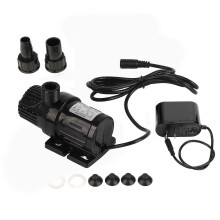 Aquarium-Tauchpumpe, leise, solarbetrieben, IPX8 wasserdicht, 24 V, Mini-Bürstenlospumpe, US-Stecker, 100–240 V, 24 W