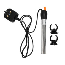 Aquariumverwarming van roestvrij staal, verstelbare automatische thermostaat, verwarmingsstaaf voor zout- en zoetwateraquaria, stekker 220V 50W