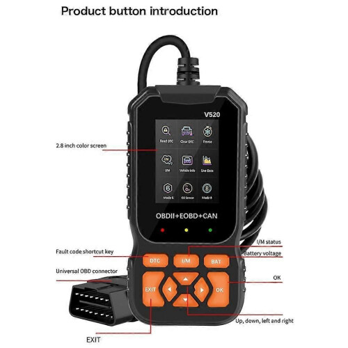 OBD2 Scanner Professional Car Diagnostic Tool for Auto Engine System 2