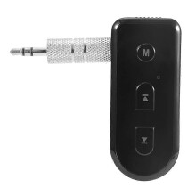 Draadloze Bluetooth-ontvanger voor in de auto met 3,5 mm AUX-aansluiting en muziekadapter.