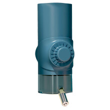 Automatische drinkfles voor huisdieren (700 ml), ophangbaar, afneembaar en wasbaar, geschikt voor honden en katten, donkerblauw.