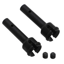 1 Pair Steel RC Rear Wheel Axle RC Car Replacement Accessories for ARRMA 6S 1/7 Models Black