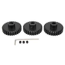 Ritzel aus Stahl, schwarz, M1,5 Ritzel, 8 mm, geräuscharmer Motor-Zahnradsatz für 1/5, 1/8 und 1/10 Proportional-Ferngesteuerte Autos, 28 Zähne