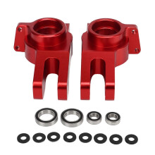 2Pcs RC Car Rear Hub Aluminium Alloy High Strength Stable Exquisite Pure Color RC Rear Axle Carrier for ARRMA 1/7 1/8 Red